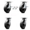 Service Caster 8 Inch Polyolefin Caster Set with Ball Bearing 4 Swivel Lock and 2 Brake SCC SCC-35S820-POB-SLB-BSL-2-BSL-2 - alternate 6